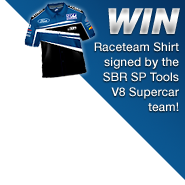 WIN Raceteam Shirt signed by the SBR SP Tools V8 Supercar team!